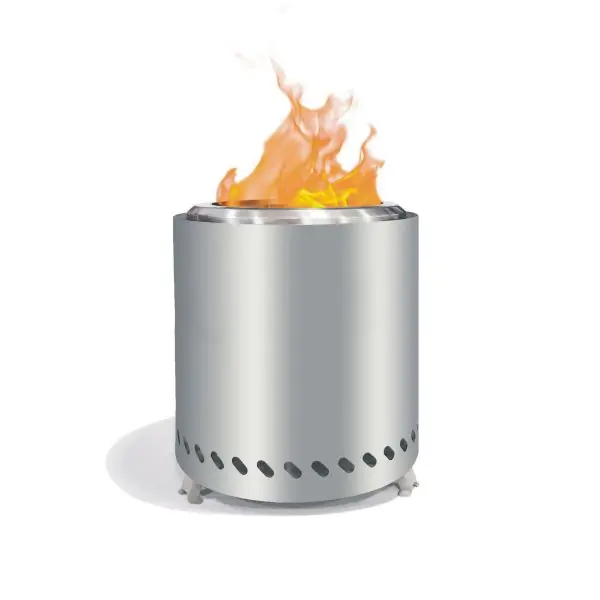 【高雄現貨】304不銹鋼柴火爐 煹火爐 取暖爐 育空爐 材火火箭爐 猛火爐 烤肉爐 焚火台炭火爐 贈收納袋:圖片 4