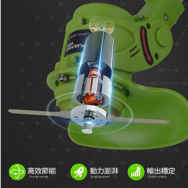 鋰電池充電式 電動割草機 充電式剪草機 家用手持式 除草機 打草機 鋰電草坪修剪 打草機:圖片 6