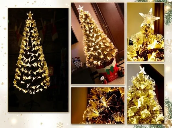 ✨【土豪金光纖聖誕樹】點亮冬夜,打造專屬於你的奢華夢幻聖誕!🎄✨:圖片 8