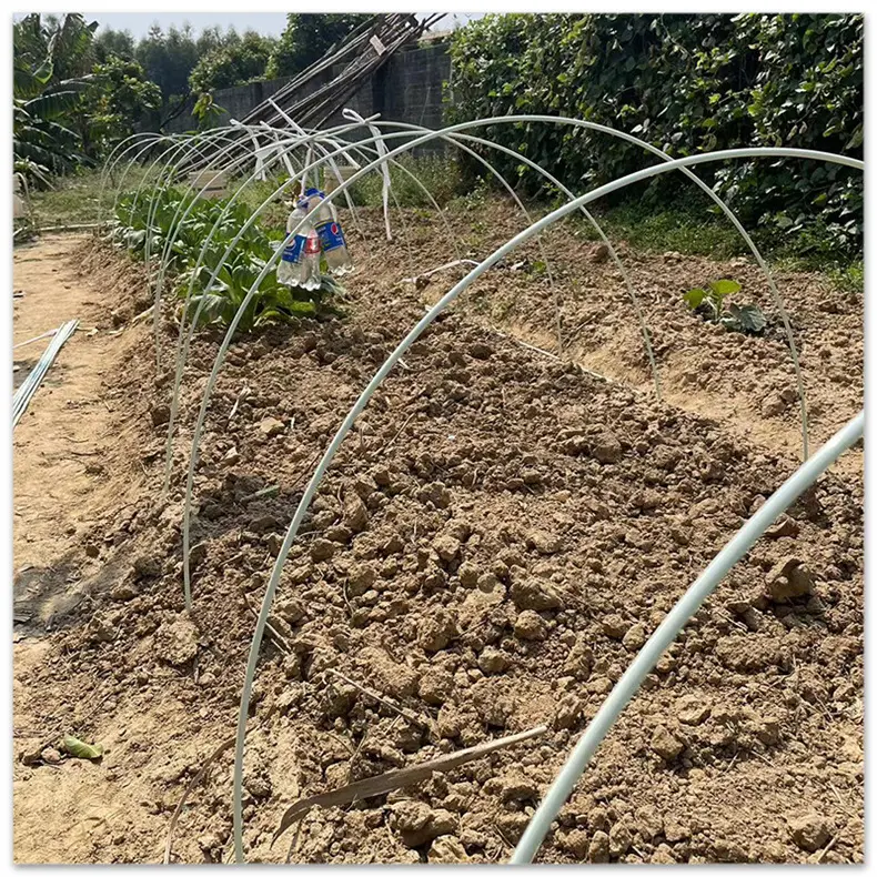 玻璃纖維桿8mm長120cm+金屬連接管 實心 可無限長度 隧道式防蟲棚含金屬連接管 拱形溫室花苗網室 溫室棚 防雨棚 有機蔬菜花房:圖片 6